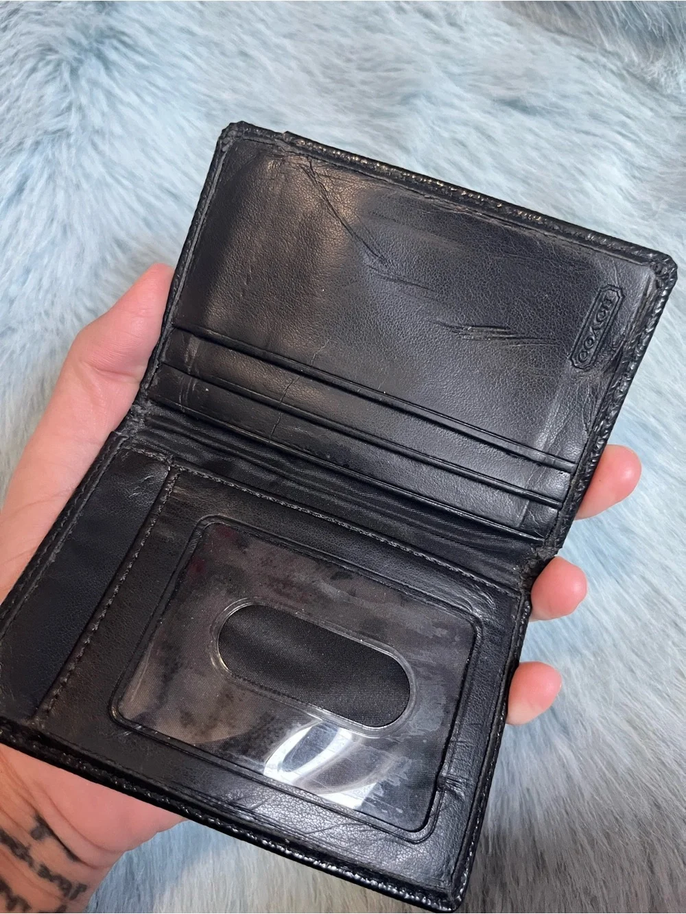 Coach Y2K Style Signature Card Holder